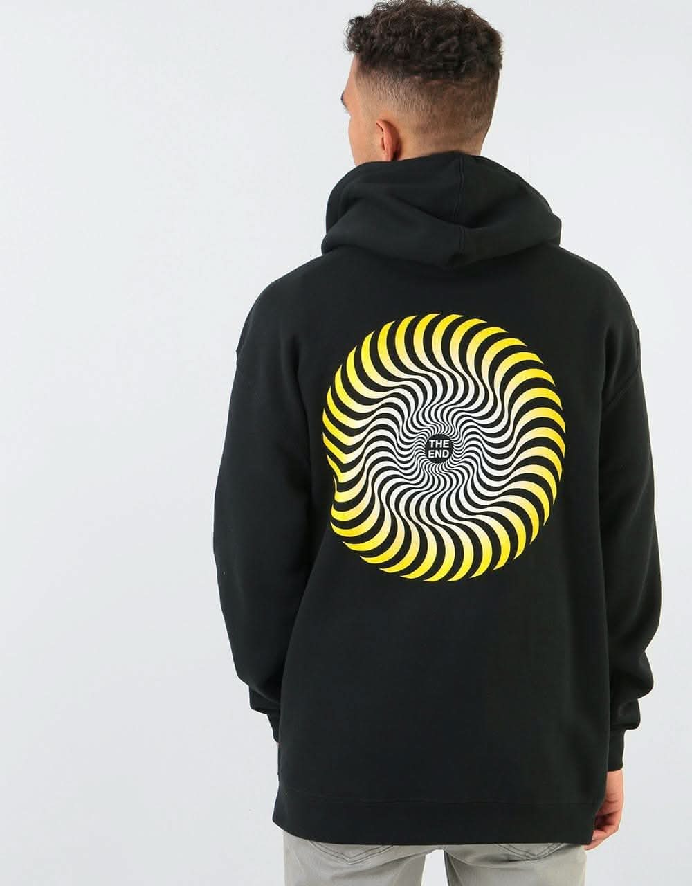 Spitfire Classic Swirl Fade Pullover Hoodie - Black