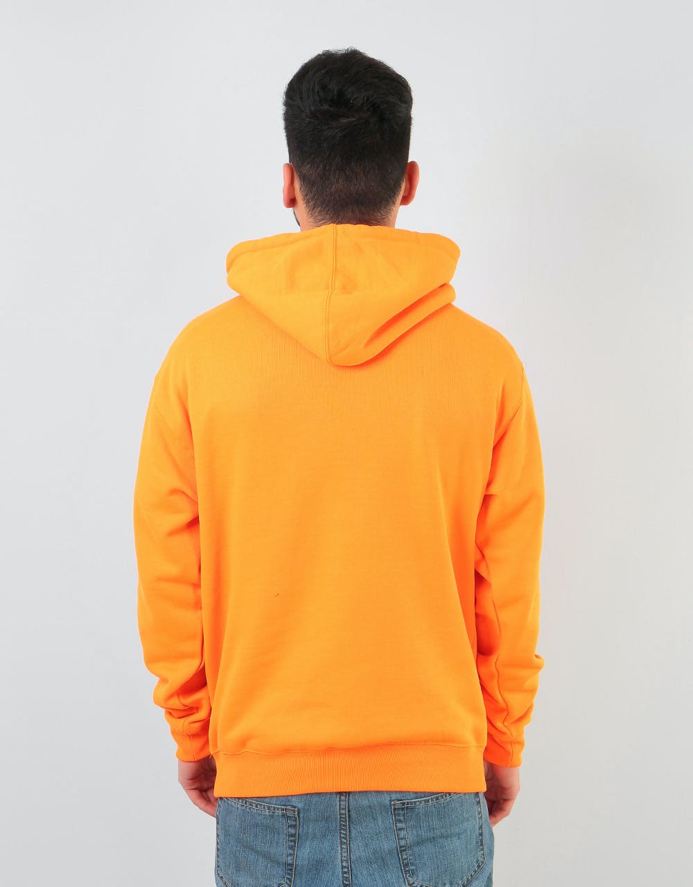 Anti Hero Lil Pigeon Embroidered Pullover Hoodie - Safety Orange