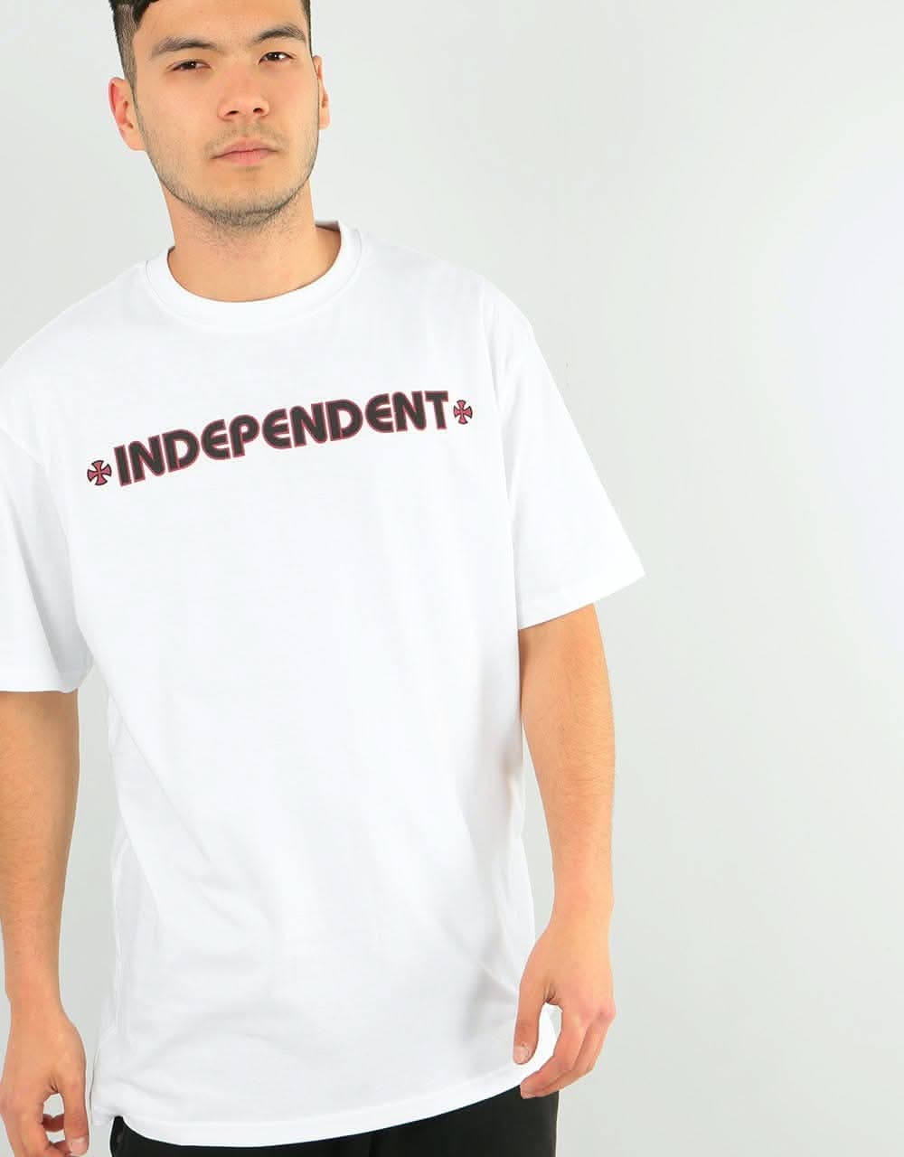 Independent Bar Cross T-Shirt - White