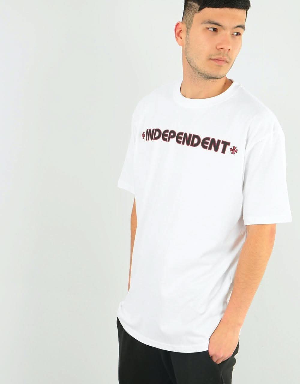 Independent Bar Cross T-Shirt - White