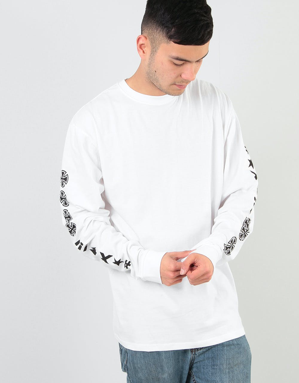 Independent Ante L/S T-Shirt - White