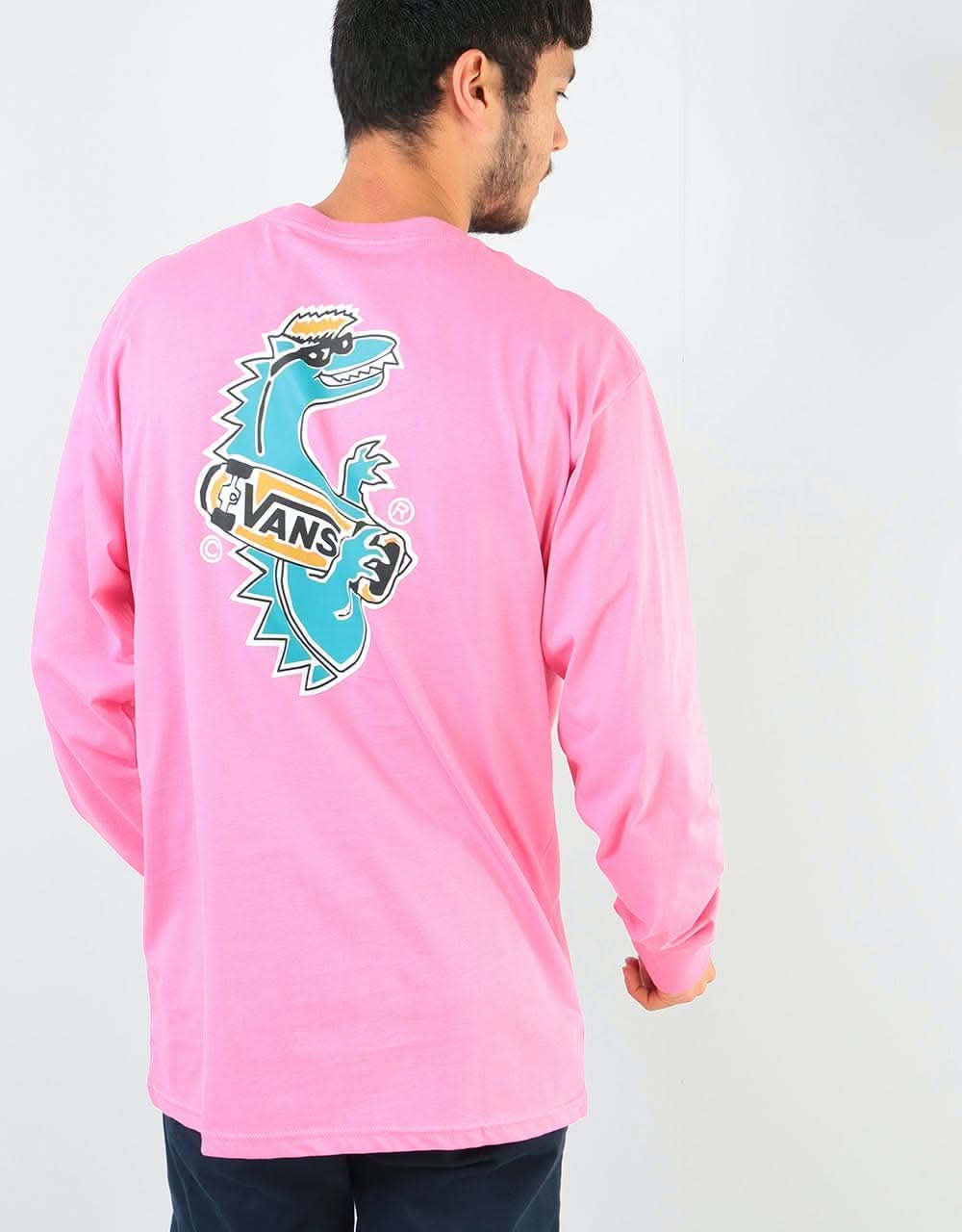 Vans Vintage Vanosaur L/S T-Shirt - Azalea Pink
