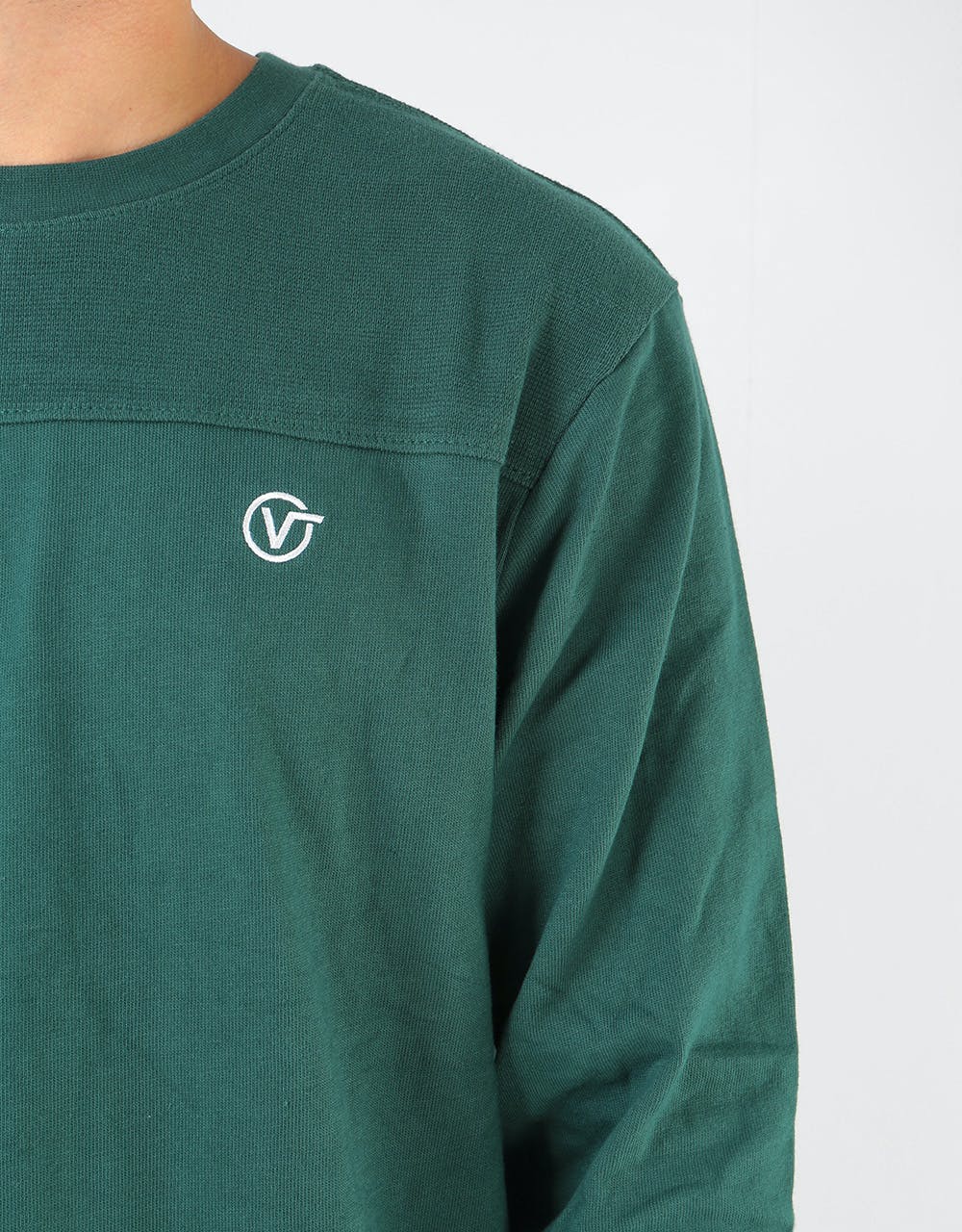 Vans Pieced Distorted L/S T-Shirt - Vans Trekking Green