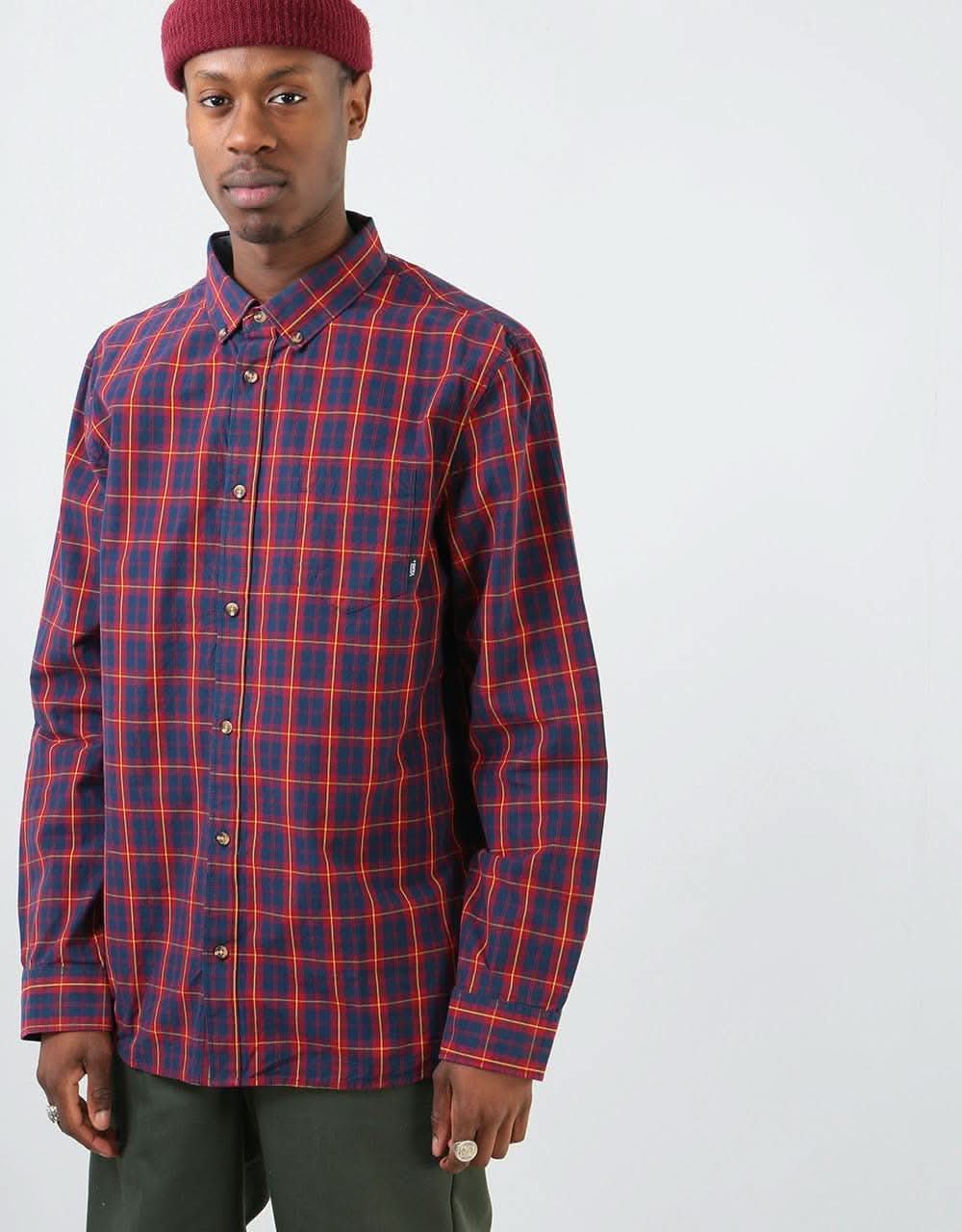 Vans Rockwood L/S Shirt - Biking Red