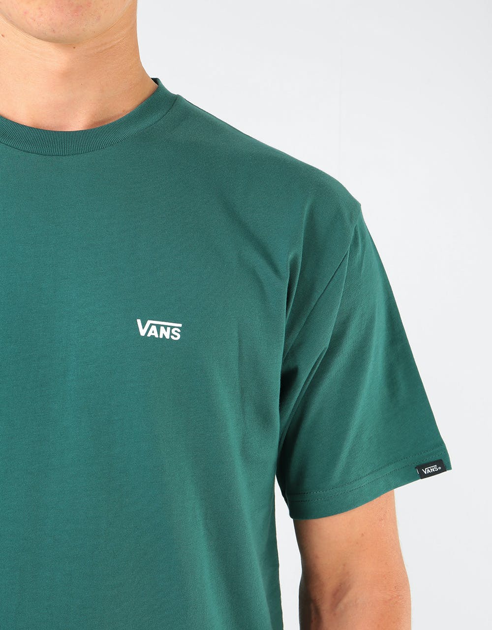 Vans Left Chest Logo T-Shirt - Vans Trekking Green