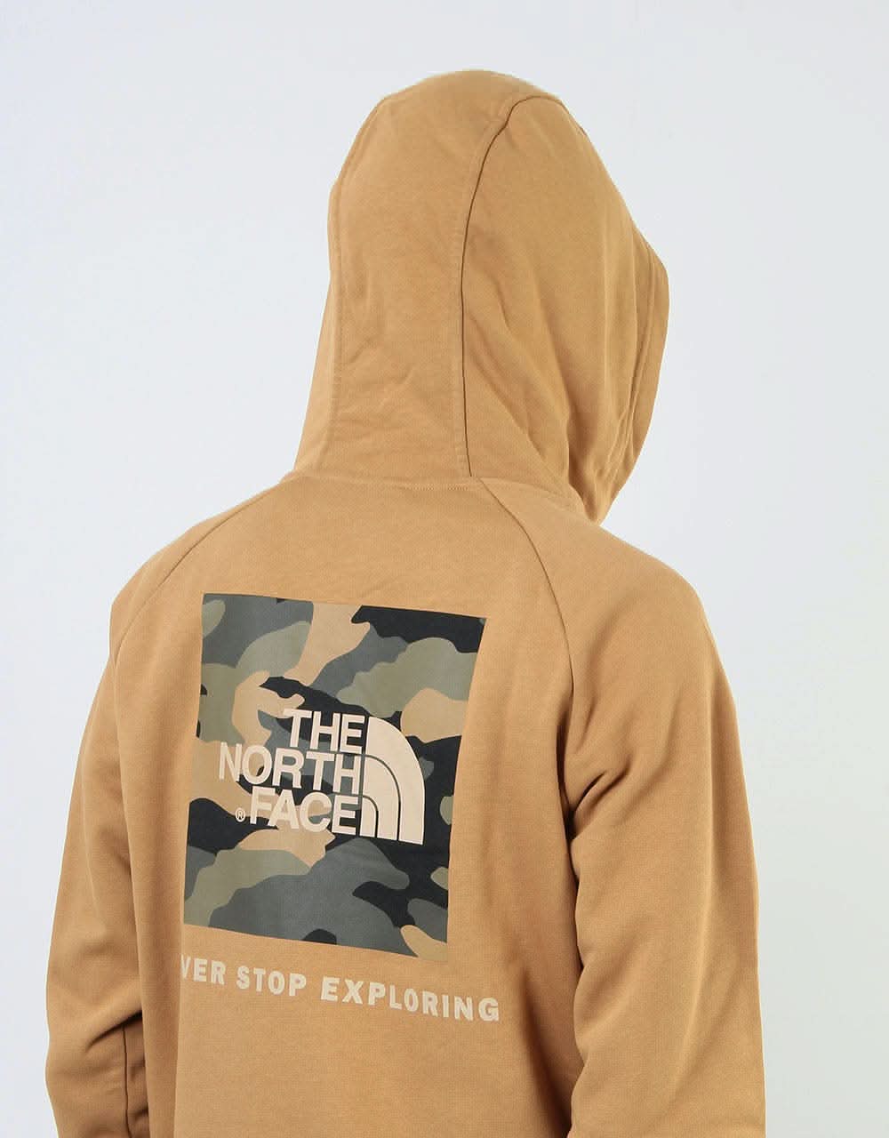 The North Face Raglan Red Box Pullover Hoodie - British Khaki