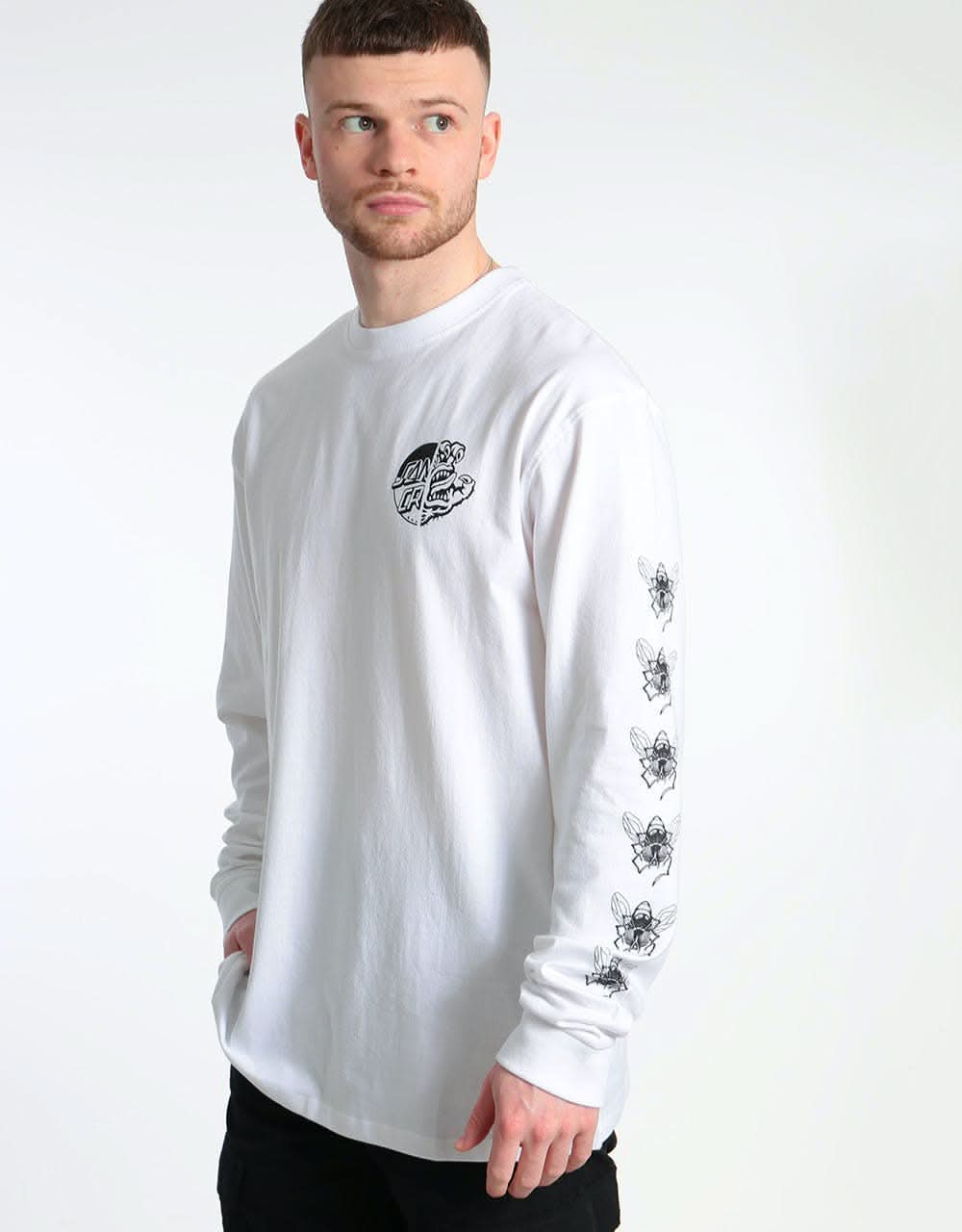 Santa Cruz This Fast L/S T-Shirt - White