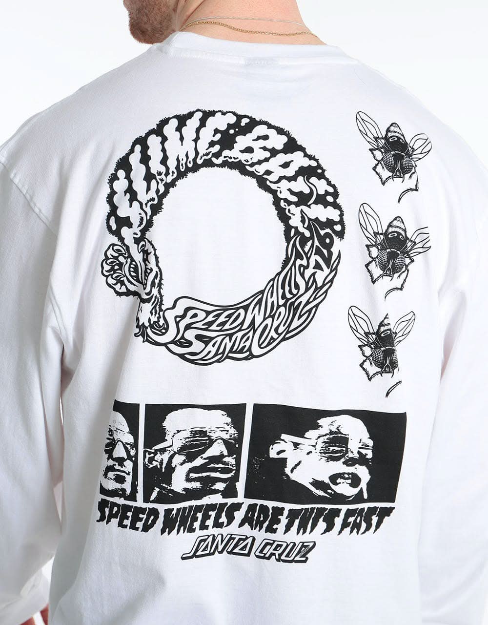 Santa Cruz This Fast L/S T-Shirt - White