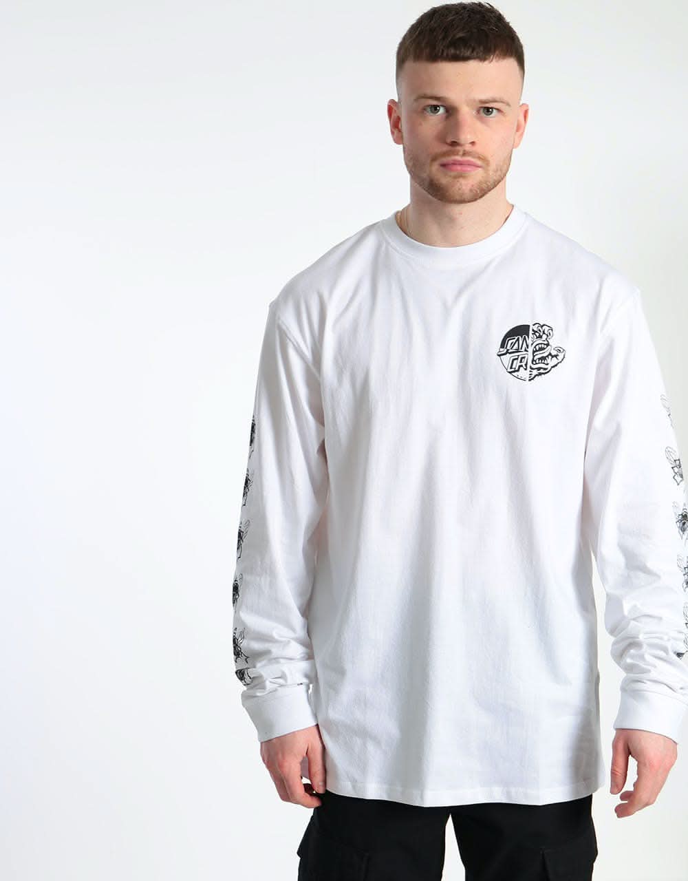 Santa Cruz This Fast L/S T-Shirt - White
