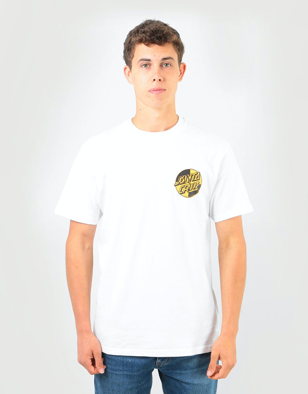 Santa Cruz Crash Dot T-Shirt - White