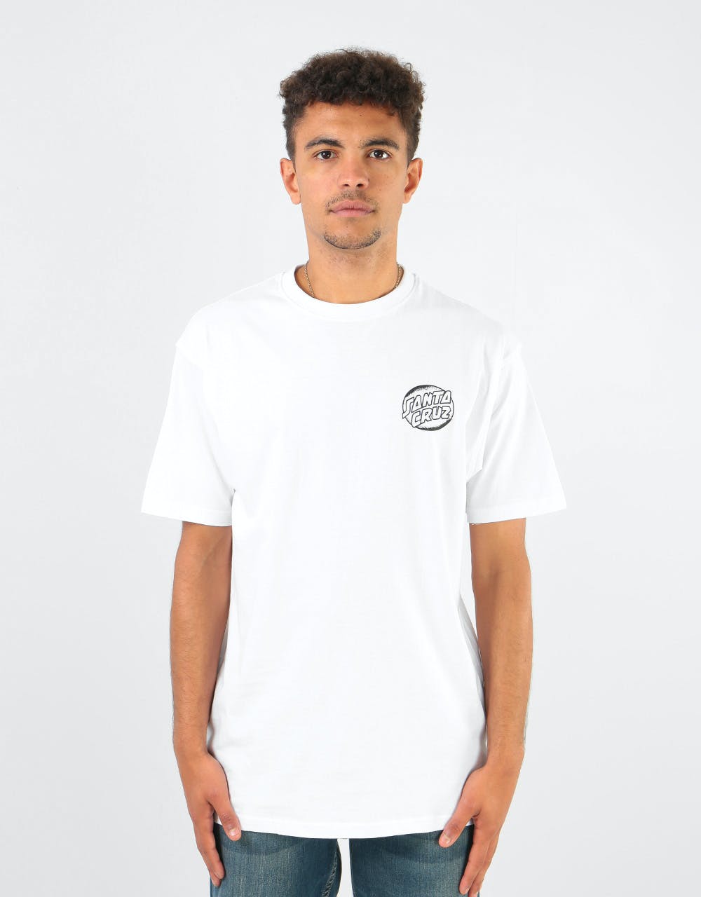 Santa Cruz Bone Wave T-Shirt - White