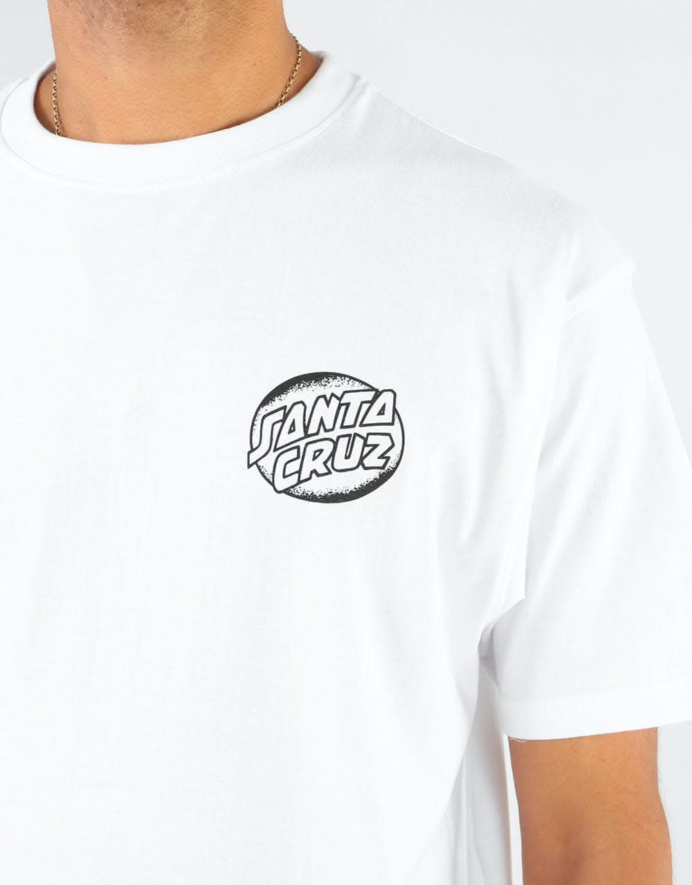 Santa Cruz Bone Wave T-Shirt - White