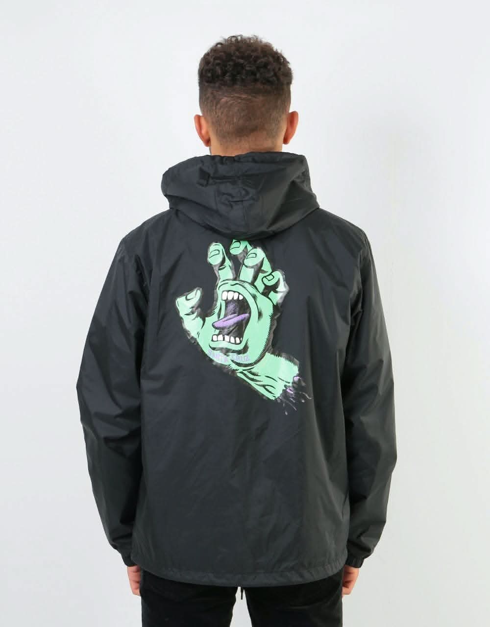 Santa Cruz FSU Hand Hooded Coach Jacket - Black