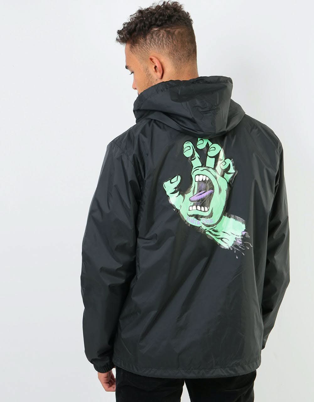 Santa Cruz FSU Hand Hooded Coach Jacket - Black