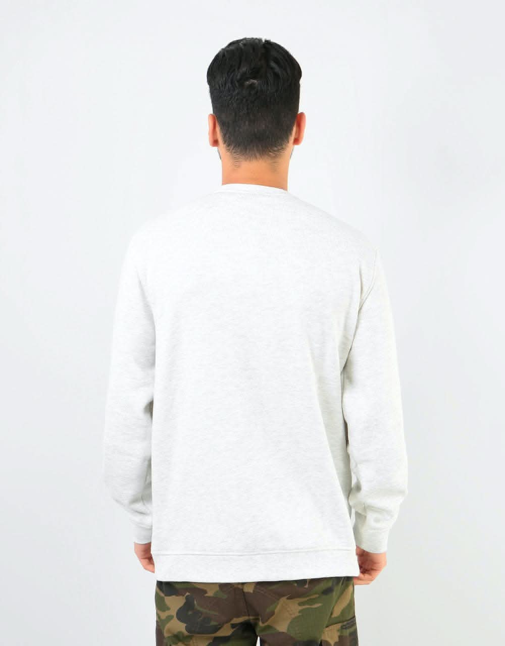 Santa Cruz 2 Colour Strip Crew - Athletic Heather