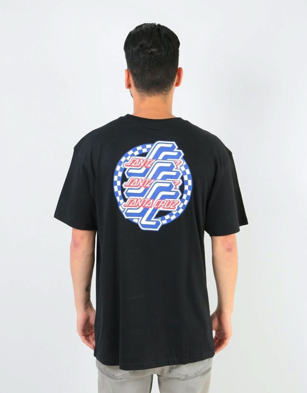 Santa Cruz Check OGSC T-Shirt - Black