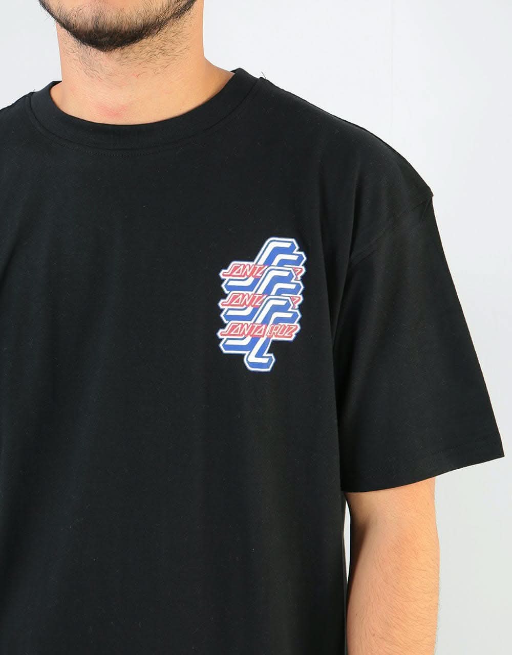 Santa Cruz Check OGSC T-Shirt - Black