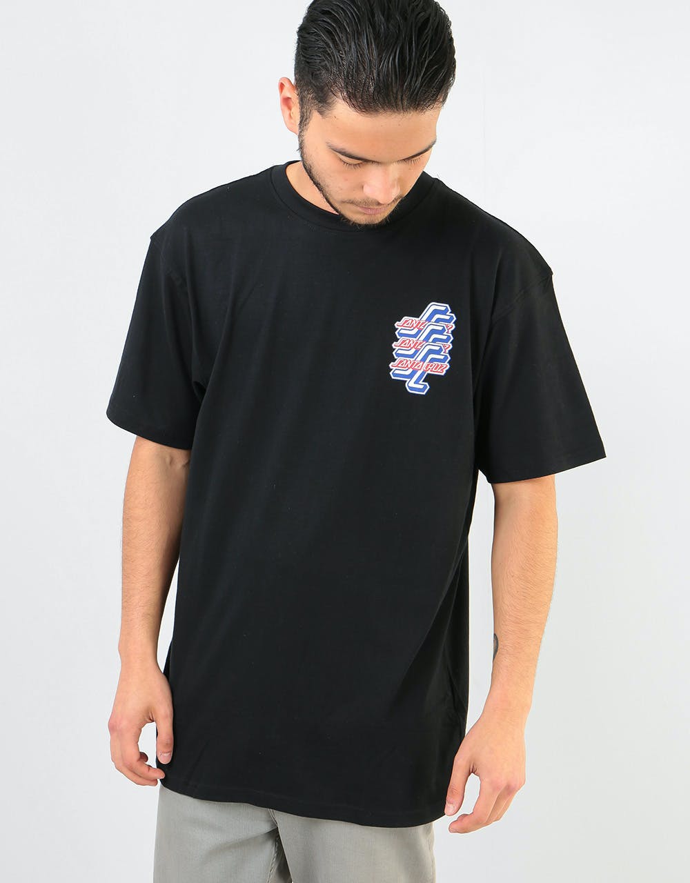 Santa Cruz Check OGSC T-Shirt - Black