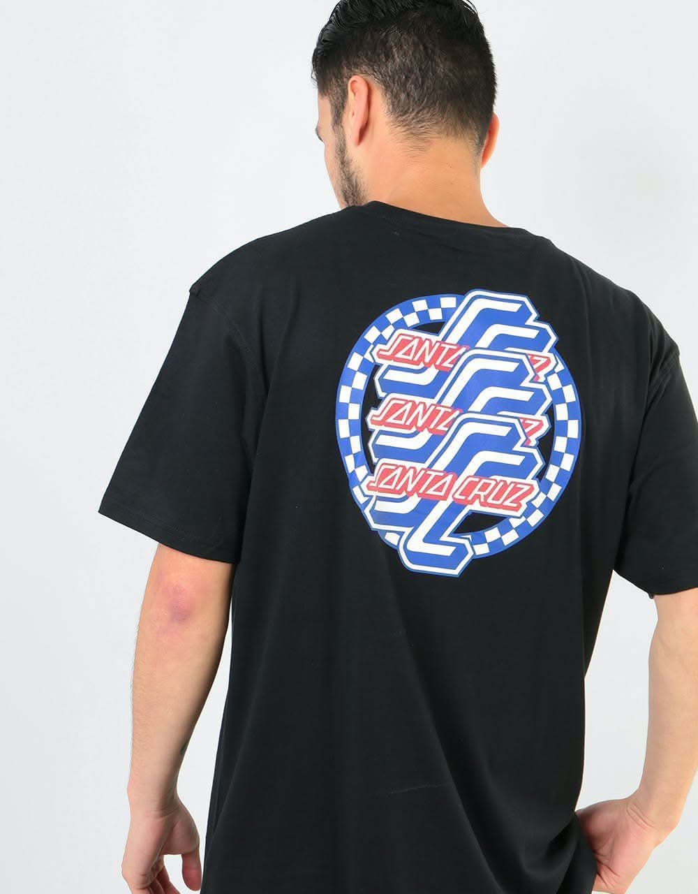 Santa Cruz Check OGSC T-Shirt - Black