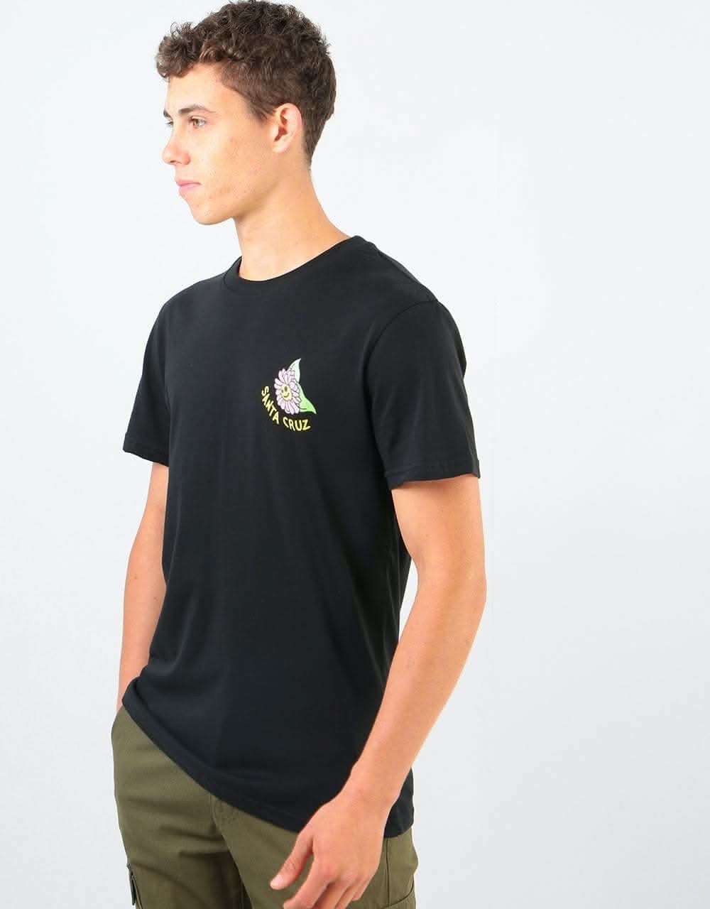 Santa Cruz Baked Hand T-Shirt - Black