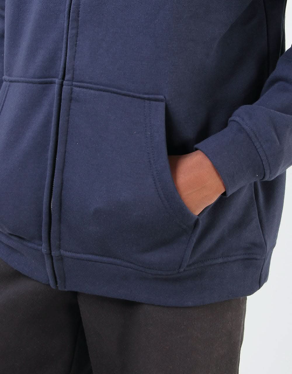Santa Cruz Halo Zip Hoodie - Dark Navy/Orchid Pink