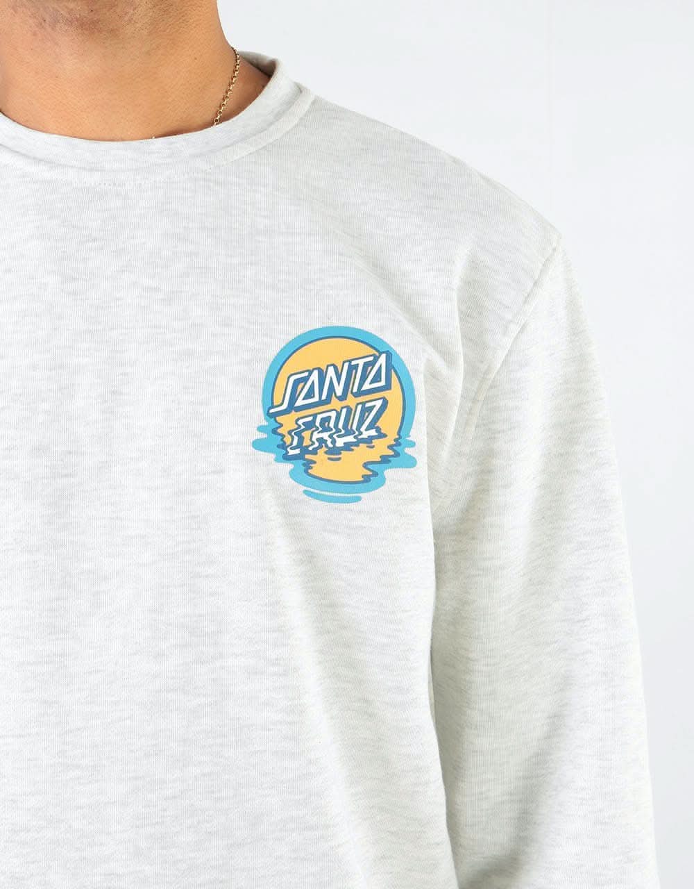 Santa Cruz Dot Reflection Crew - Athletic Heather