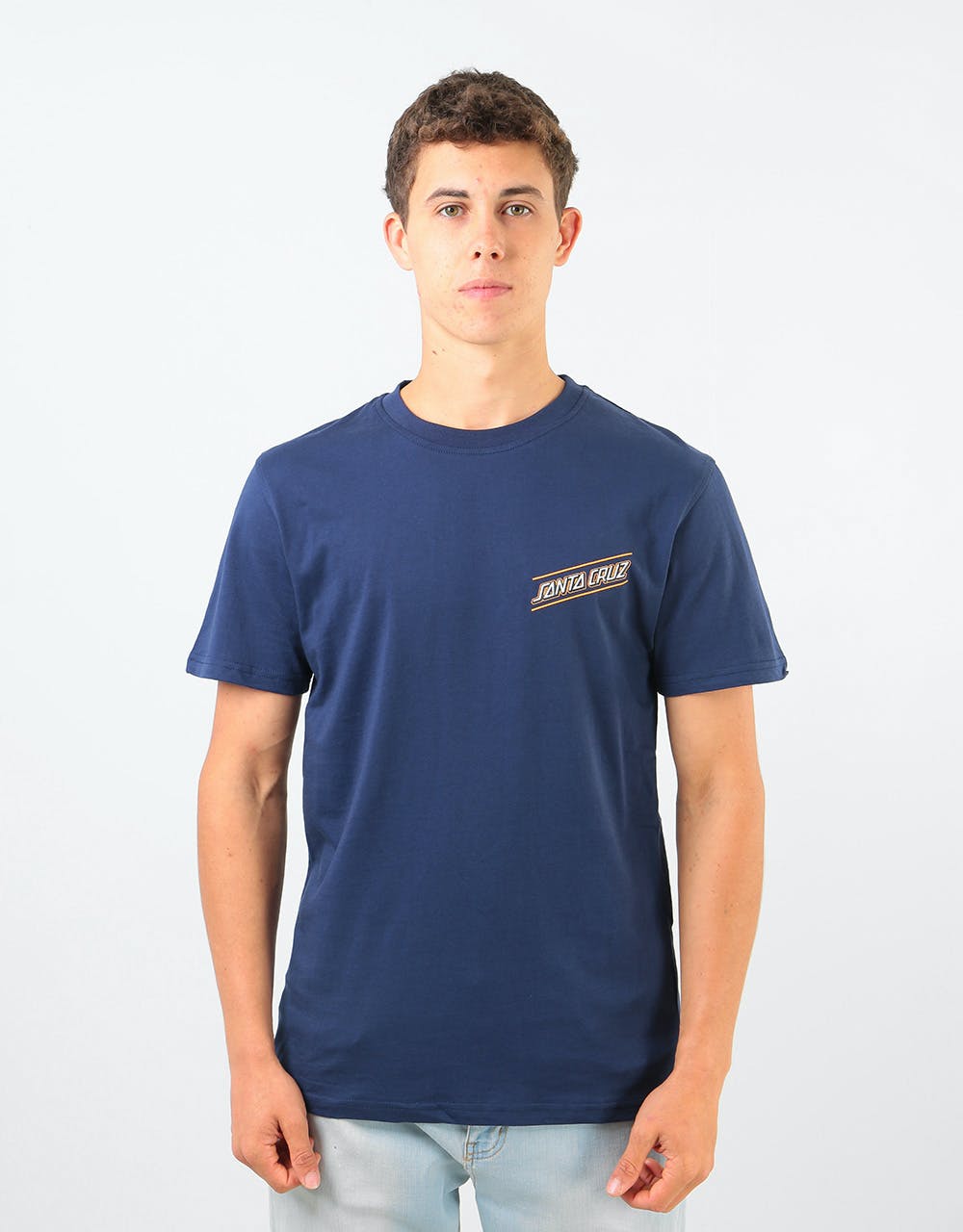 Santa Cruz Multi Strip T-Shirt - Dark Navy
