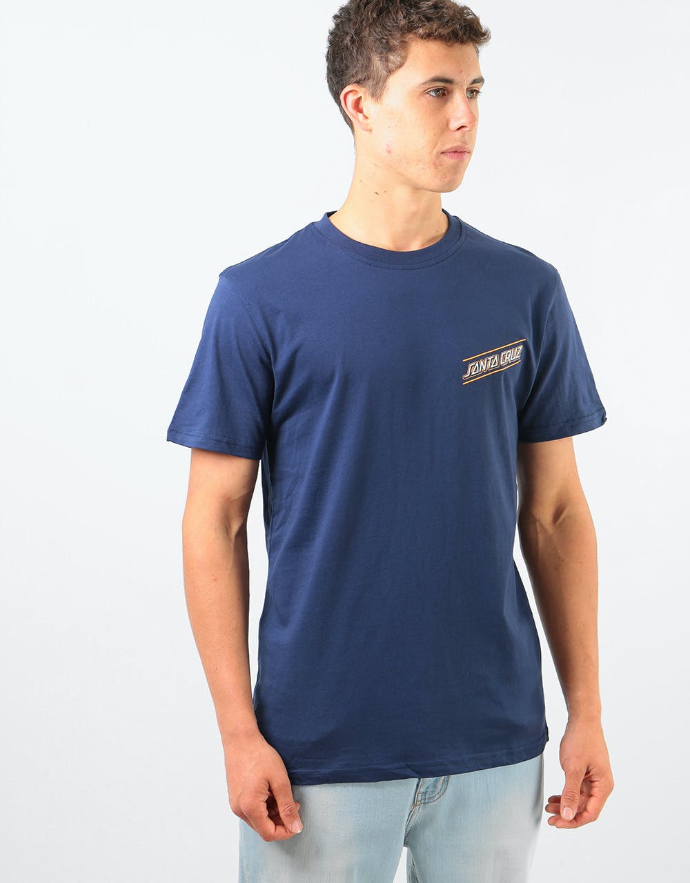 Santa Cruz Multi Strip T-Shirt - Dark Navy