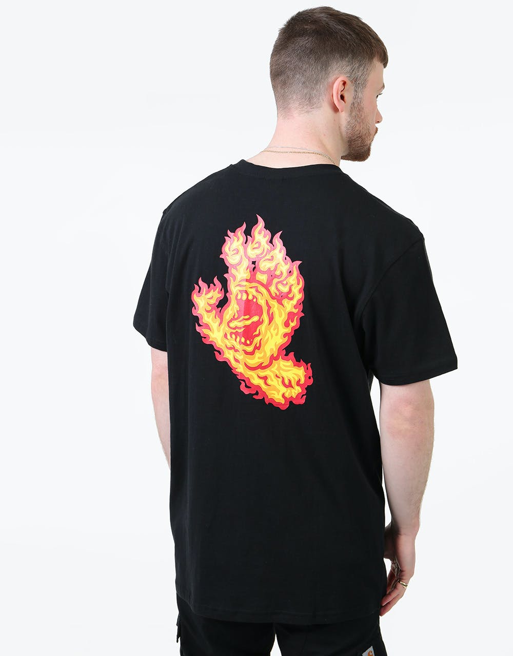 Santa Cruz Flame Hand T-Shirt - Black