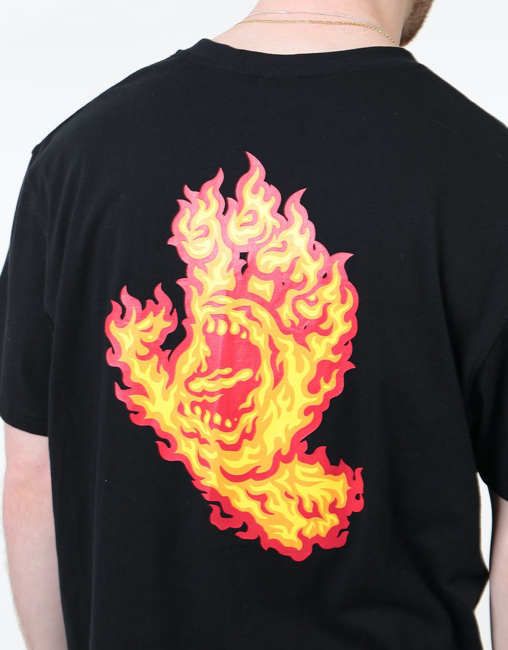Santa Cruz Flame Hand T-Shirt - Black