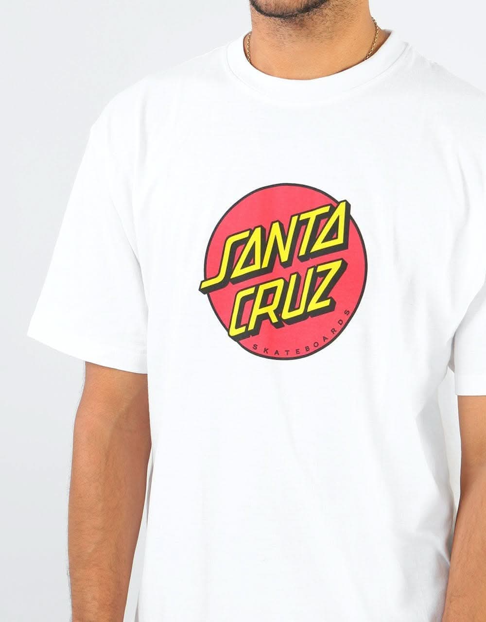 Santa Cruz Classic Dot T-Shirt - White