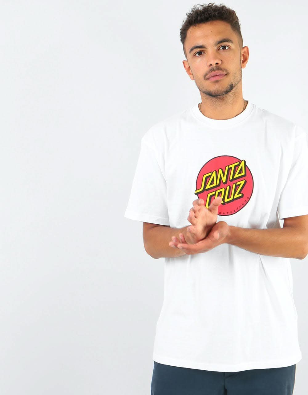 Santa Cruz Classic Dot T-Shirt - White