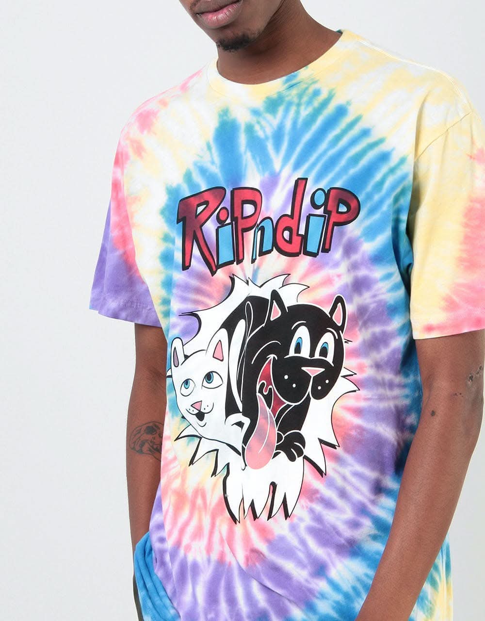 RIPNDIP The Jerm & Nerm Show T-Shirt - Spiral Dye