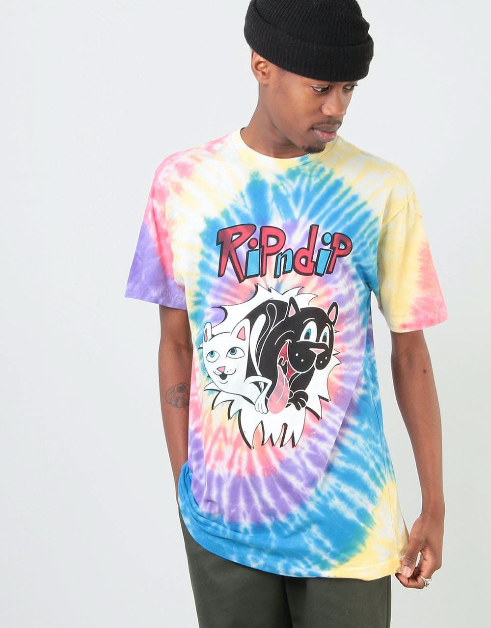 RIPNDIP The Jerm & Nerm Show T-Shirt - Spiral Dye