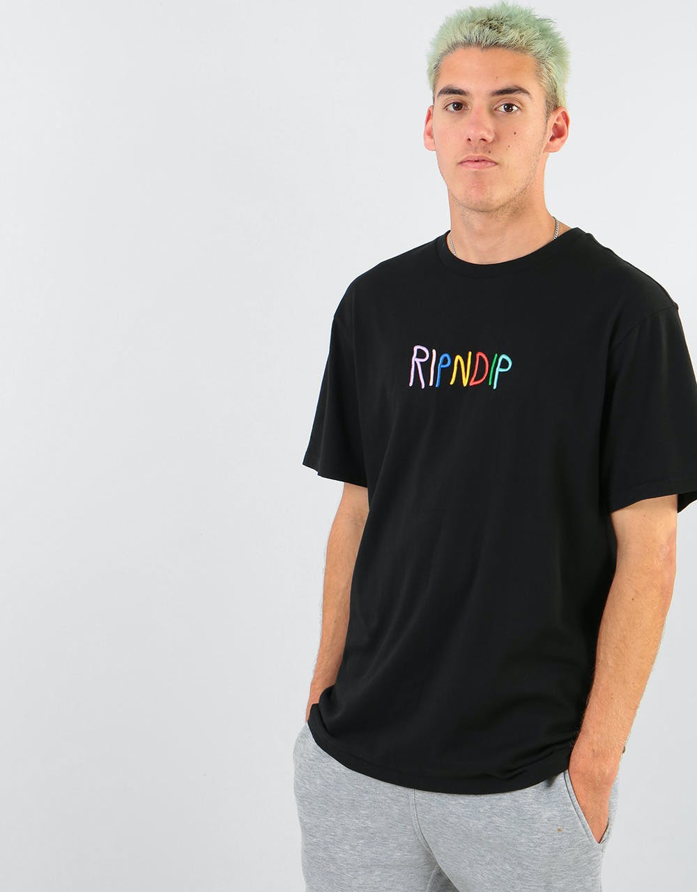 RIPNDIP EMB Logo T-Shirt - Black