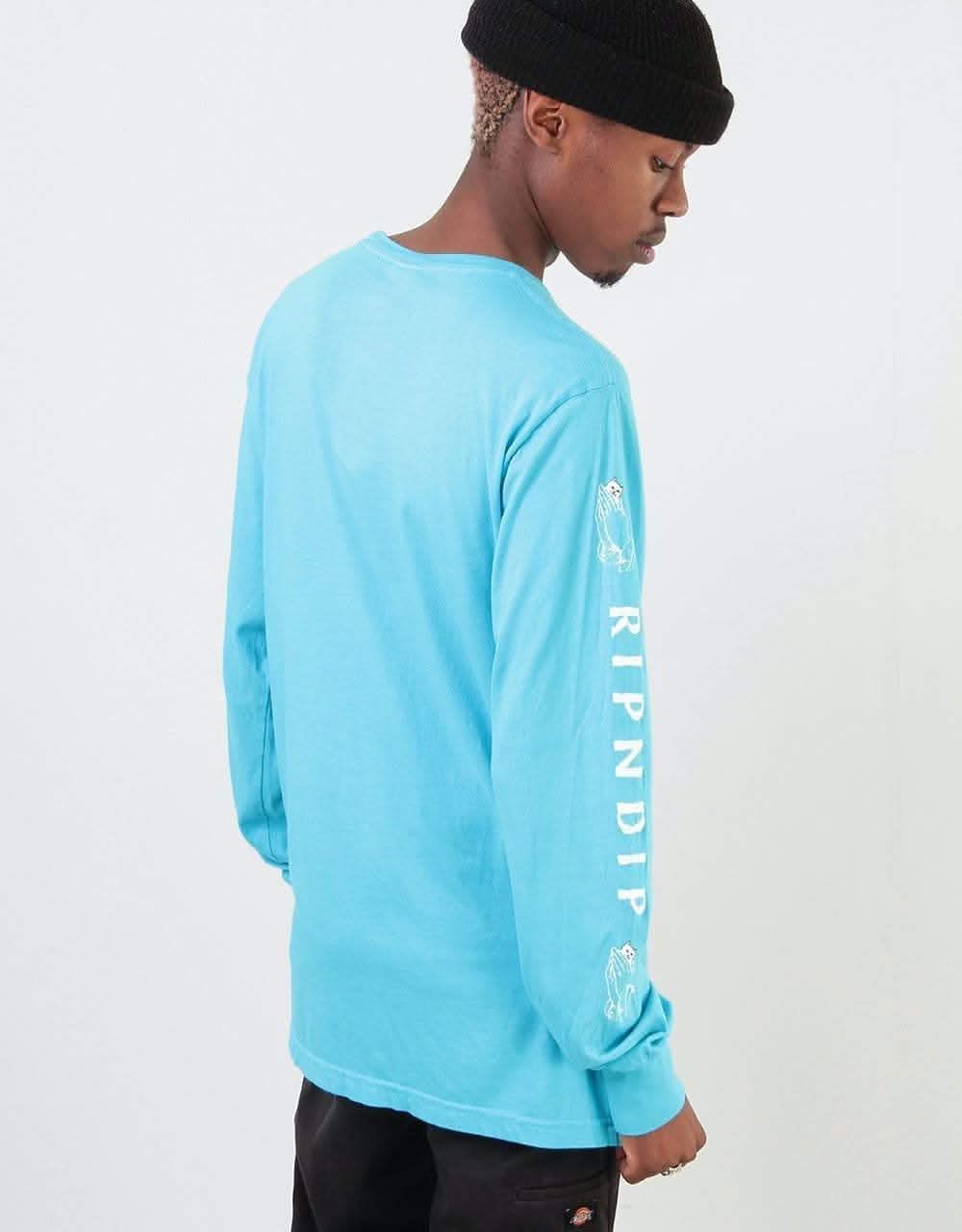 RIPNDIP Lord Nermal L/S T-Shirt - Blue