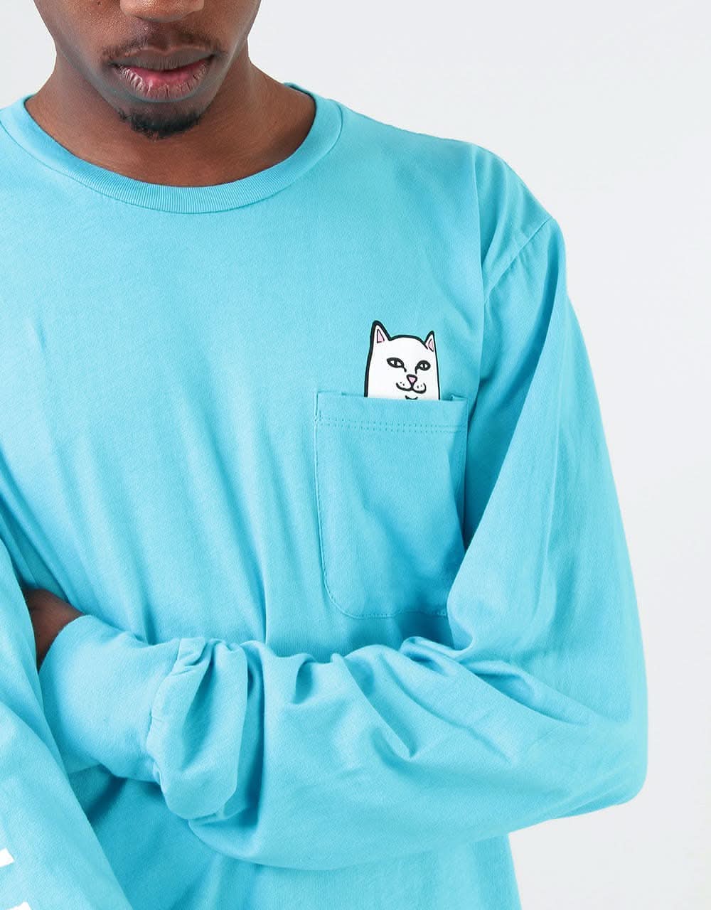 RIPNDIP Lord Nermal L/S T-Shirt - Blue