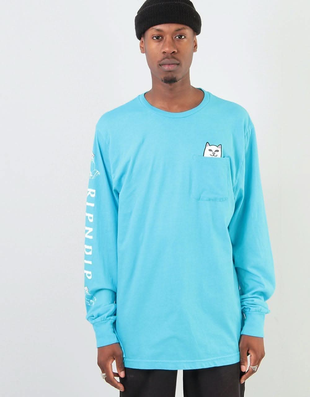 RIPNDIP Lord Nermal L/S T-Shirt - Blue