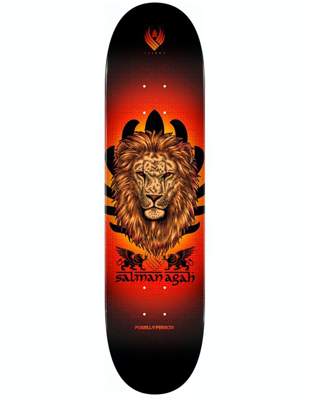 Powell Peralta Agah Lion 242 Flight Skateboard Deck - 8"