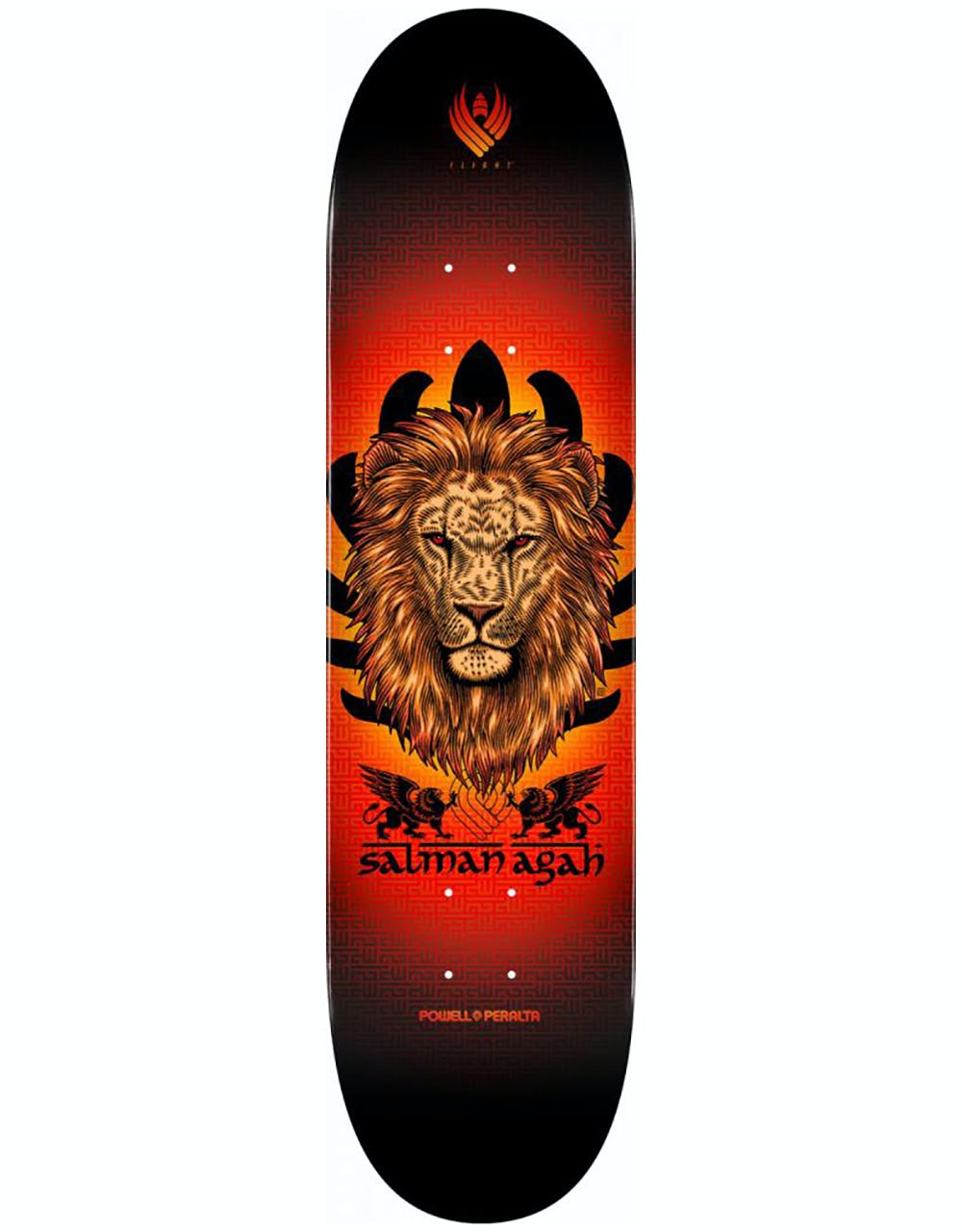 Powell Peralta Agah Lion 245 Flight Skateboard Deck - 8.75"