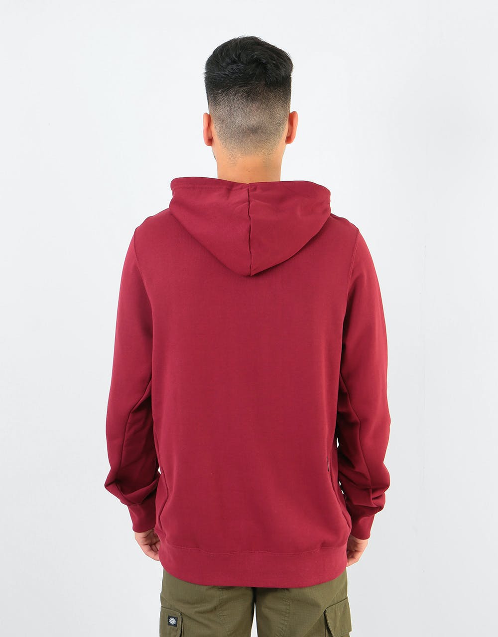 Nike SB Icon Chambray Pullover Hoodie - Team Red/Team Red/Team Red
