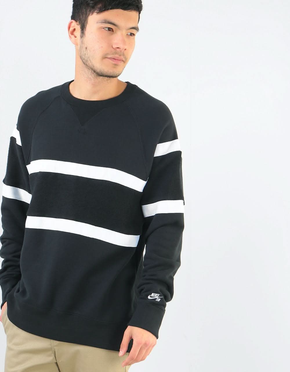 Nike SB Everett Crew - Black/Black/White/White