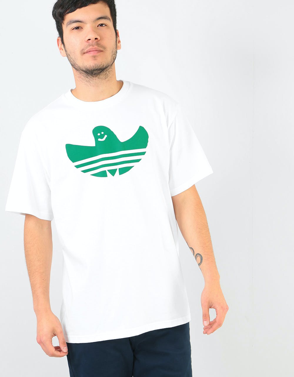 Adidas Shmoo T-Shirt - White/Bold Green