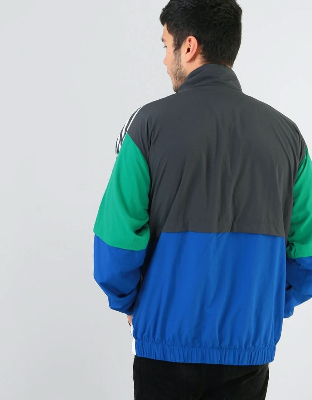 Adidas Standard 20 Jacket - Carbon/Collegiate Royal/Bold Green/White