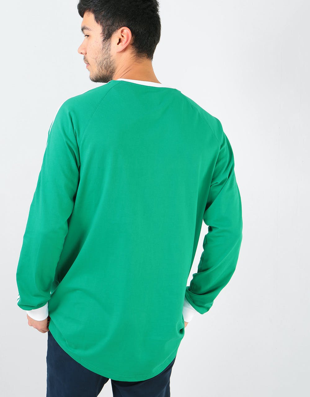 Adidas Cali L/S T-Shirt - Bold Green/White