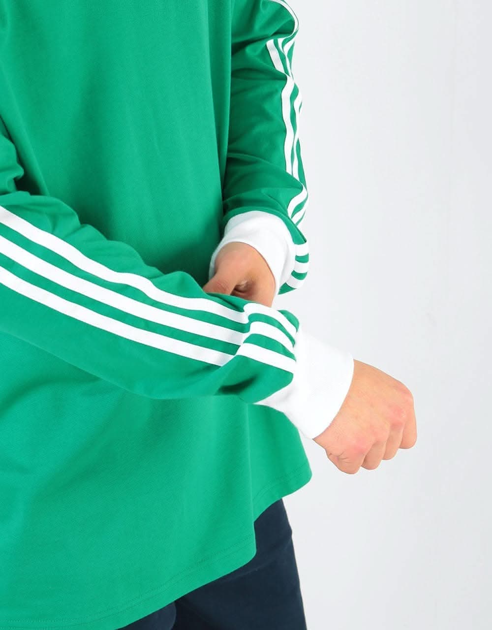 Adidas Cali L/S T-Shirt - Bold Green/White