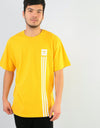 adidas BB Pillar T-Shirt - Active Gold/White