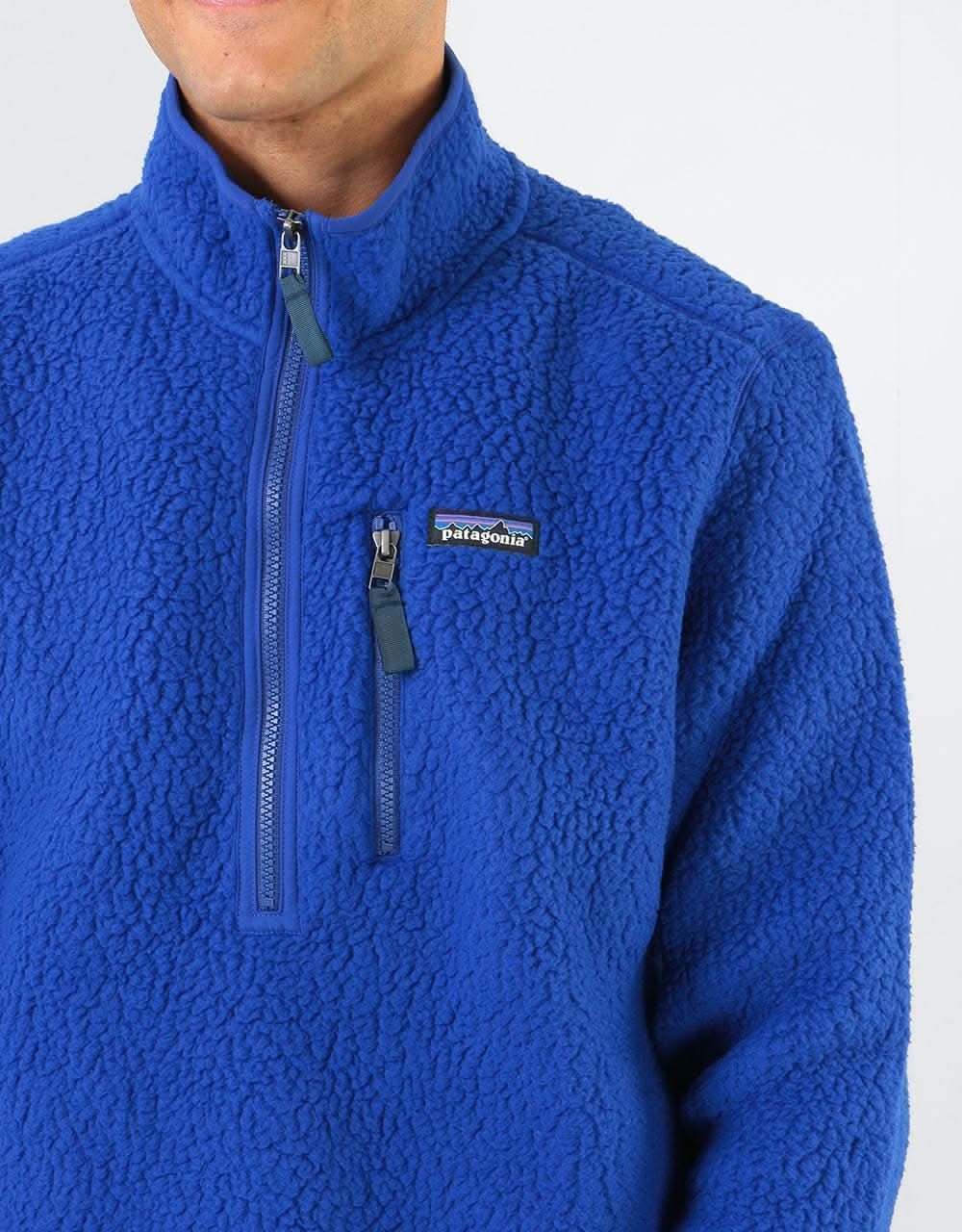 Patagonia Retro Pile Pullover - Cobalt Blue