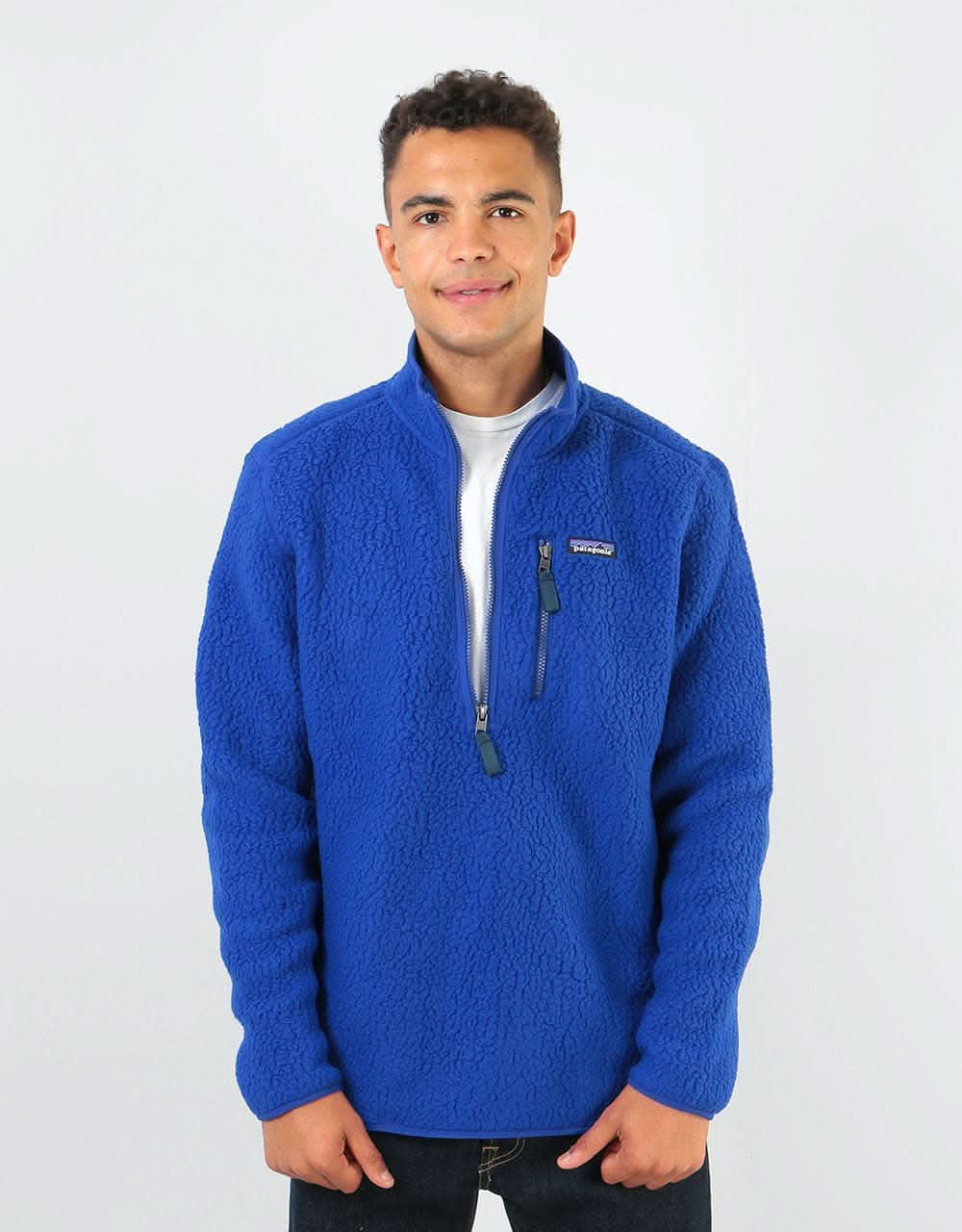 Patagonia Retro Pile Pullover - Cobalt Blue