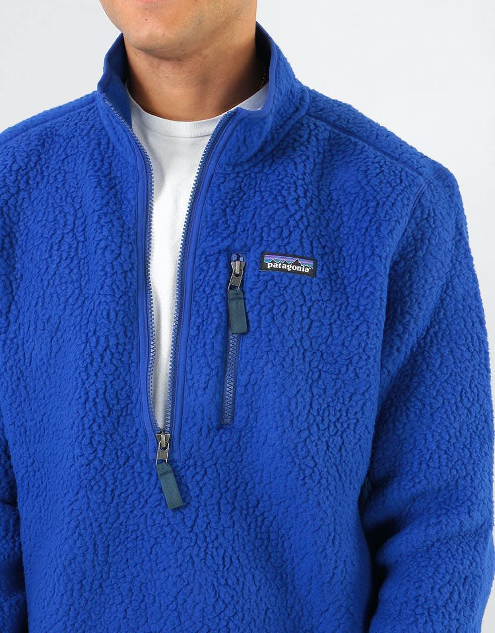 Patagonia Retro Pile Pullover - Cobalt Blue